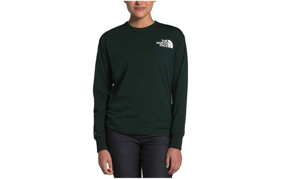 THE NORTH FACE Sweatshirts Women's Green Crew Neck Moderate Regular