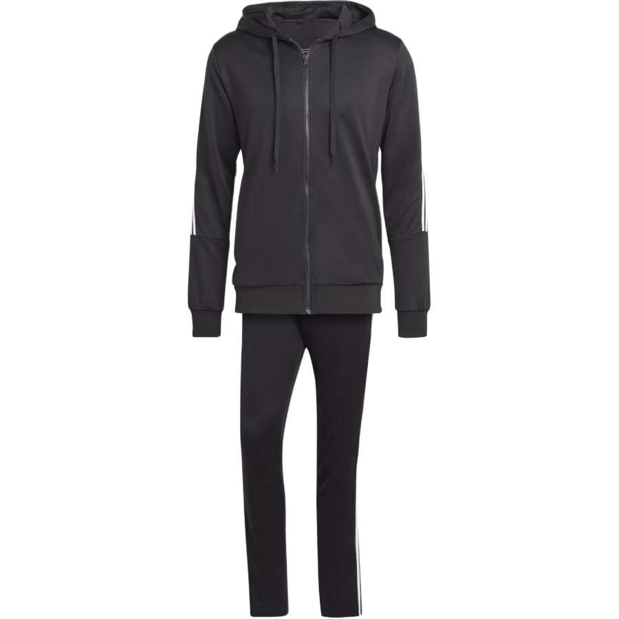 Adidas Adidas 3 Stripes Track Suit Casual Sportswear Men's Black