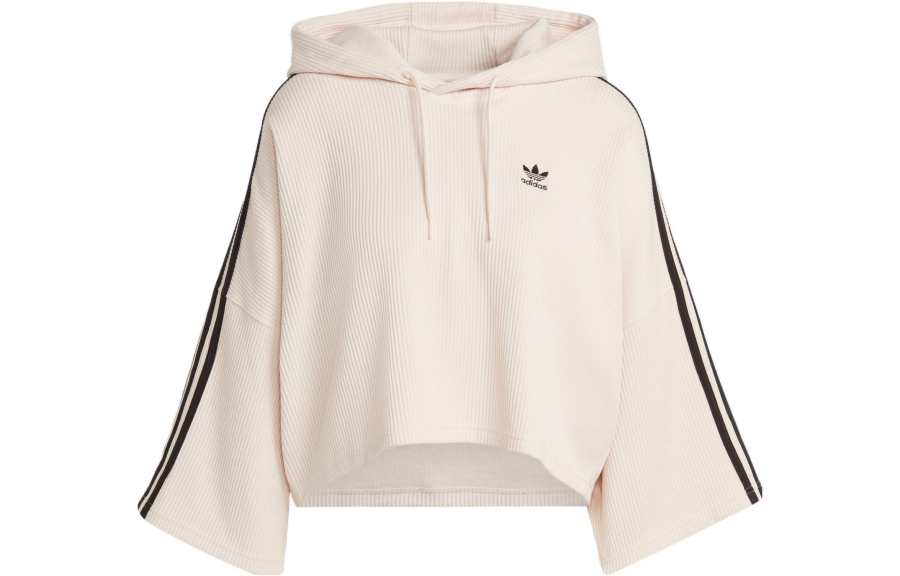 Adidas Originals CROP HOODIE Sweatshirt Women's Wonder White