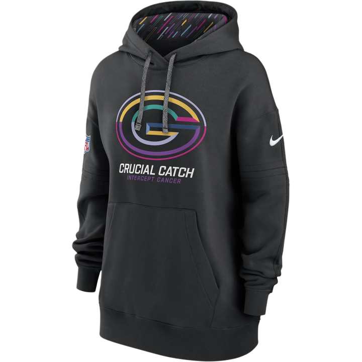 Nike Nike Green Bay Packers Crucial Catch Women's Nike Dri FIT Nfl Pullover Hoodie