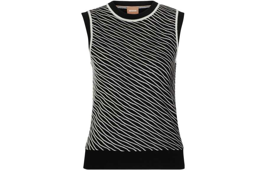 HUGO BOSS T Shirts Women's Black Crew Neck Moderate Other