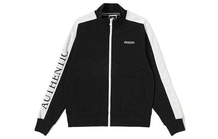 Kappa Sweatshirts Women's Black 990 Stand Collar Moderate Regular