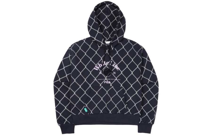 FILA Sweatshirts Women's Dark Blue Hooded Moderate Regular