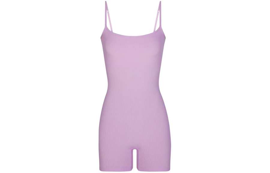 Skims SOFT LOUNGE SCOOP ONESIE Jumpsuit Women's SUGAR PLUM/Sugar Plum