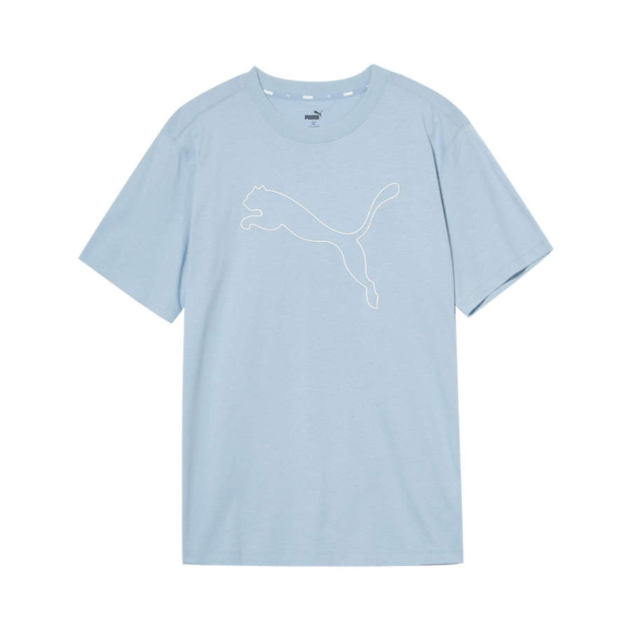 PUMA Drop Shoulder Sleeve T Shirt Women's Light Blue