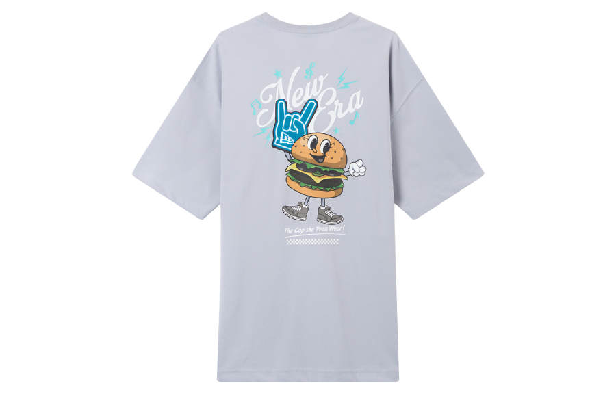 New Era T Shirts Unisex Gray Crew Neck