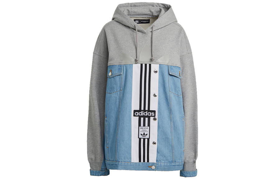 Adidas Originals Jackets Women's Medium Heather Gray Hooded Moderate Other
