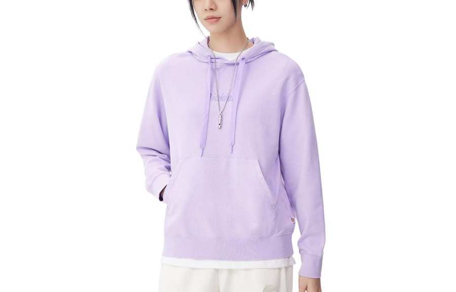 Dickies Sweatshirts Women's Rose Purple Hooded Moderate Other