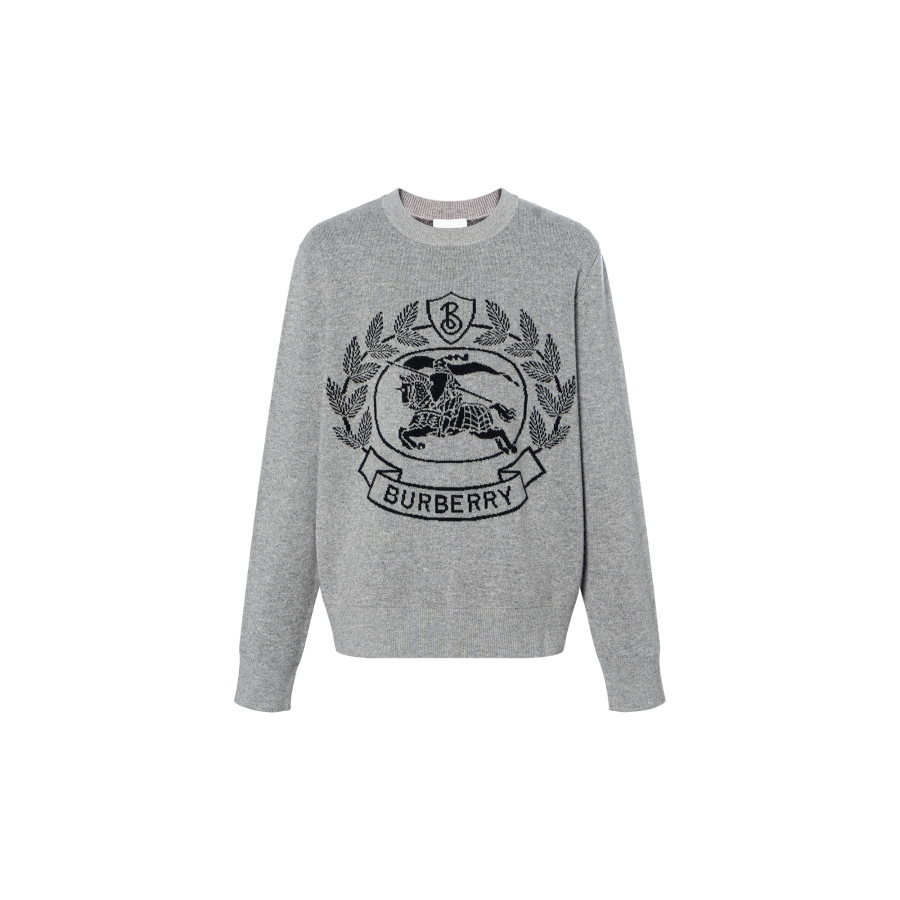 Burberry Ekd Intarsia Wool Jumper