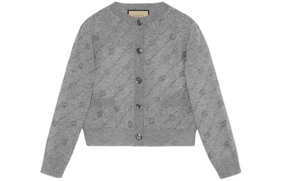 GUCCI Cashmere Sweater Women's Gray