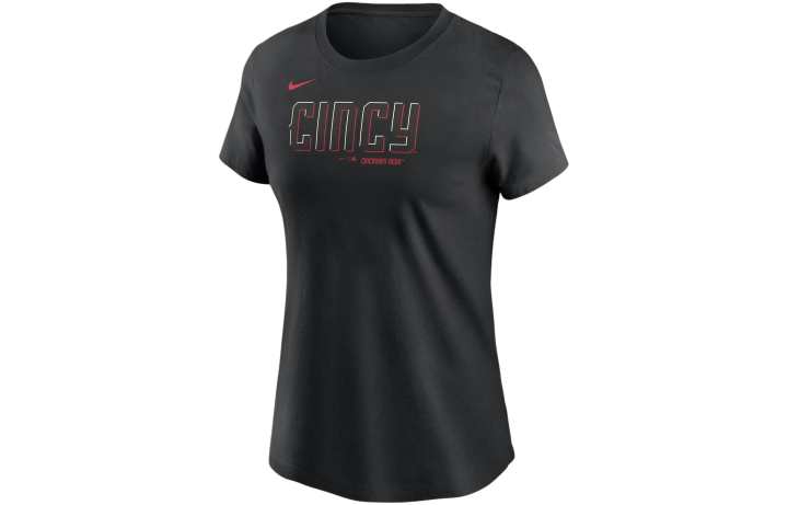 Nike Nike T Shirt Women's Black Cincinnati Reds