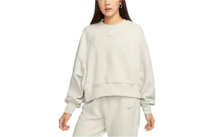 Nike Nike Sweatshirts Women's Light Bone Crew Neck Moderate Regular