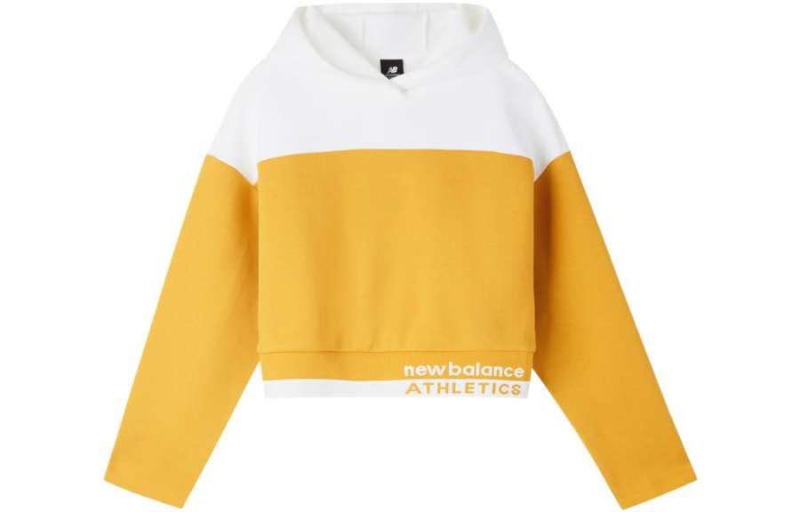 New Balance New Balance Sweatshirts Women's Yellow Hooded Moderate Regular