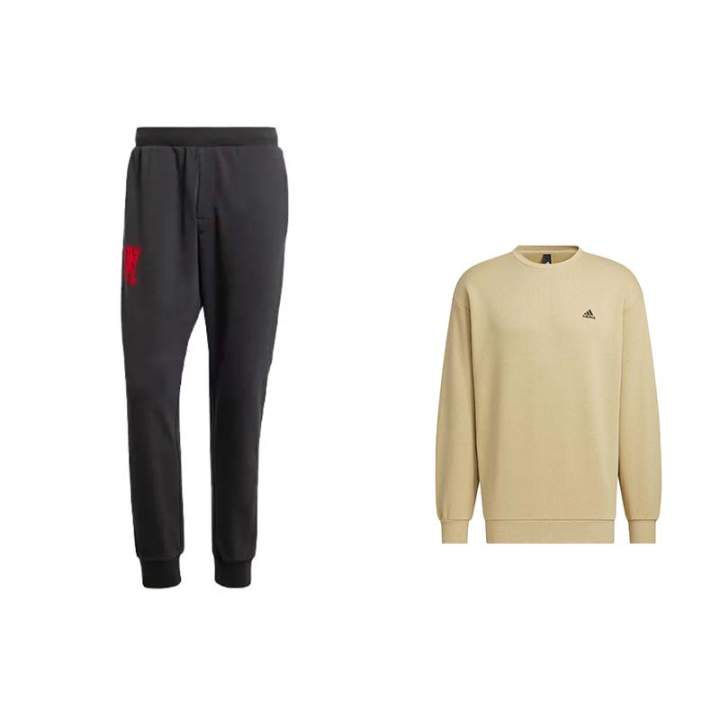 Adidas Adidas Sweatshirt Sets Men's Crew Neck Moderate