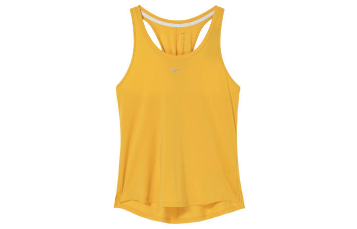 Nike Nike Camisoles Women's Yellow Crew Neck Moderate Straight Fit