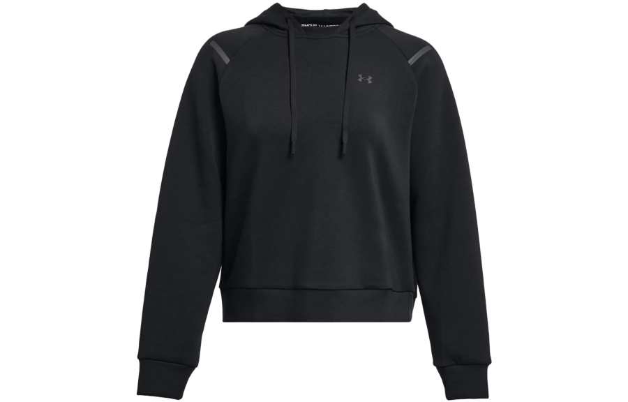 Under Armour Sweatshirts Women's Black Hooded Moderate Regular