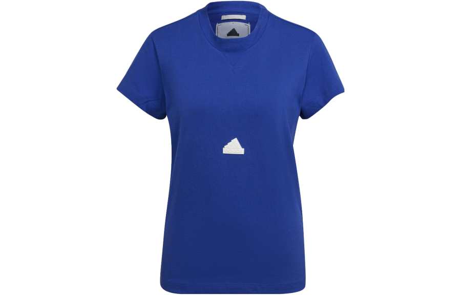Adidas Adidas T Shirts Women's Blue Crew Neck Moderate Straight Fit