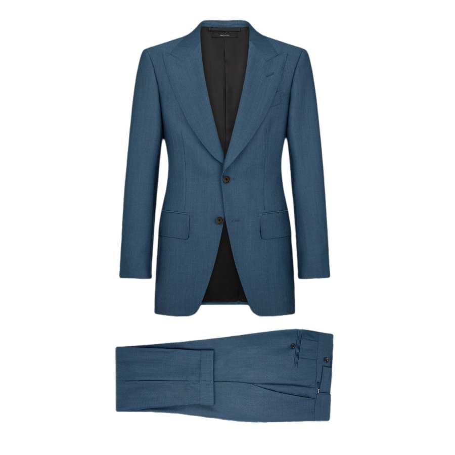 TOM FORD FW24 Business Suit Men's Bright Blue
