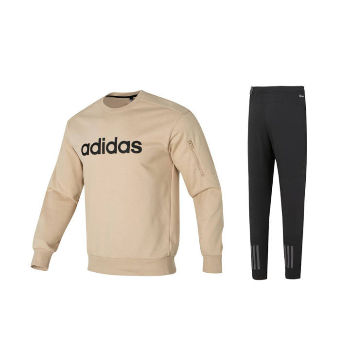 Adidas Adidas Sweatshirt Sets Men's Crew Neck Moderate