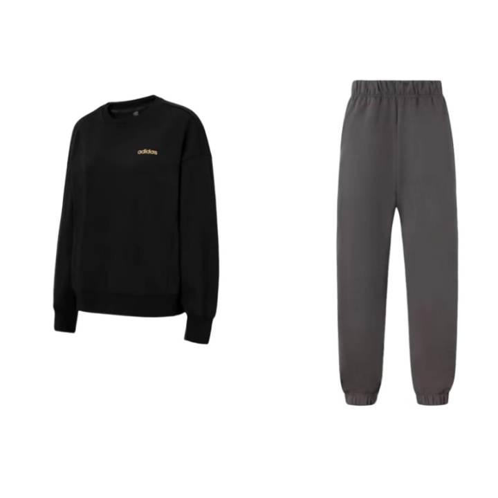 Adidas Adidas Sweatshirt Sets Unisex Crew Neck Moderate
