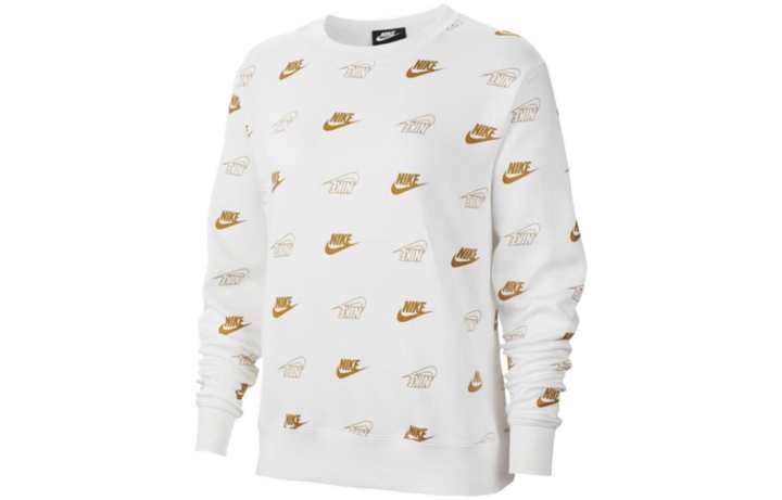Nike Nike Sweatshirts Women's White Crew Neck Moderate Regular