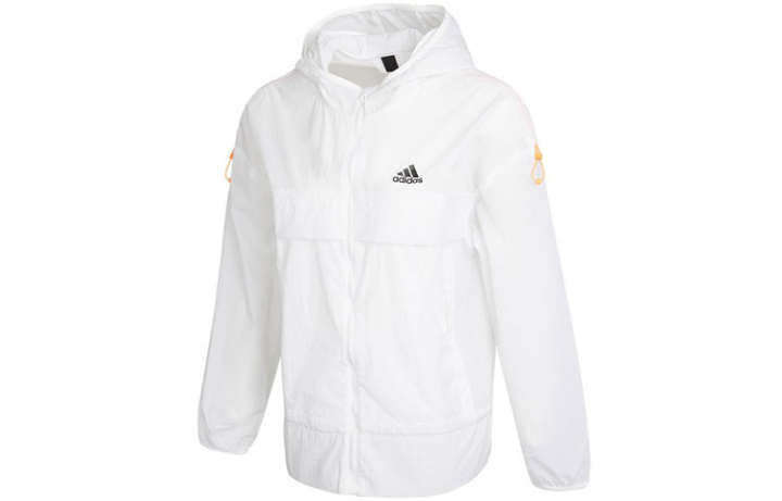 Adidas Adidas Jackets Women's White Hooded Moderate Other