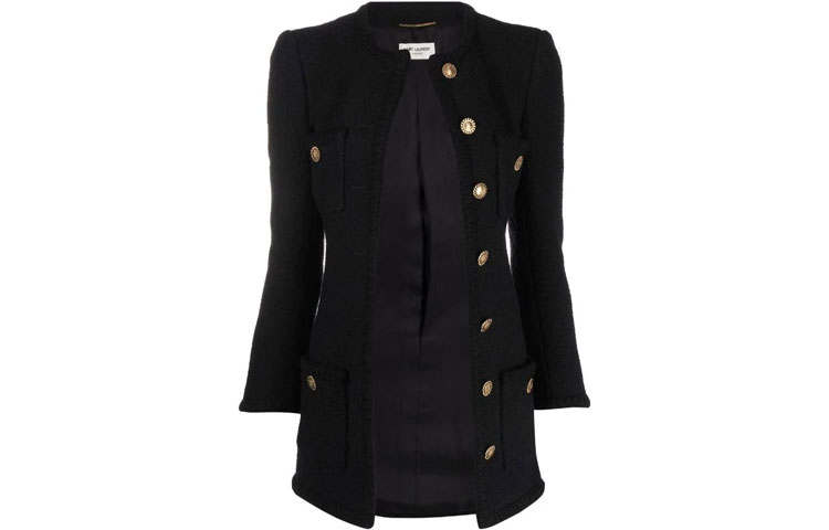 SAINT LAURENT Jackets & Coats Women's Black