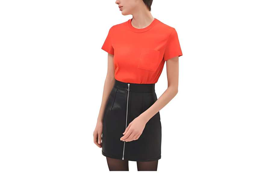 HERMES HERMES Regular T Shirt Women's Red
