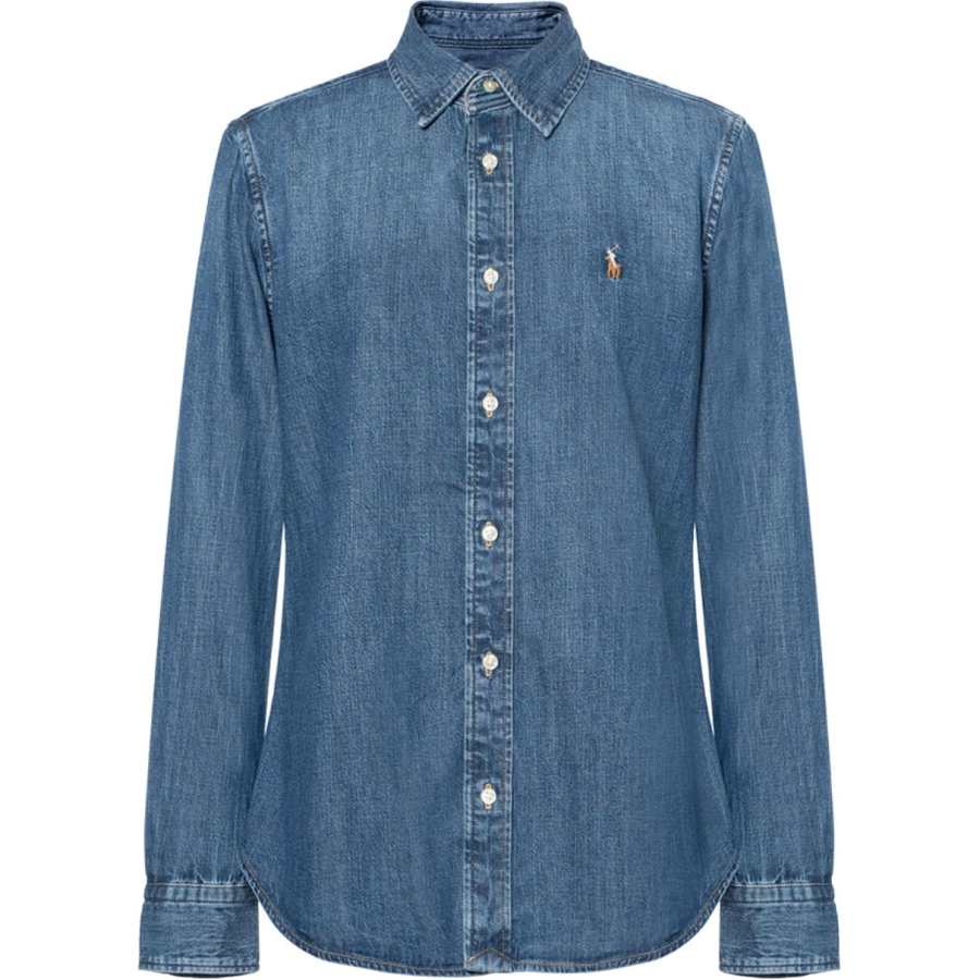 Polo Ralph Lauren Shirt Straight Fit Version Women's Blue