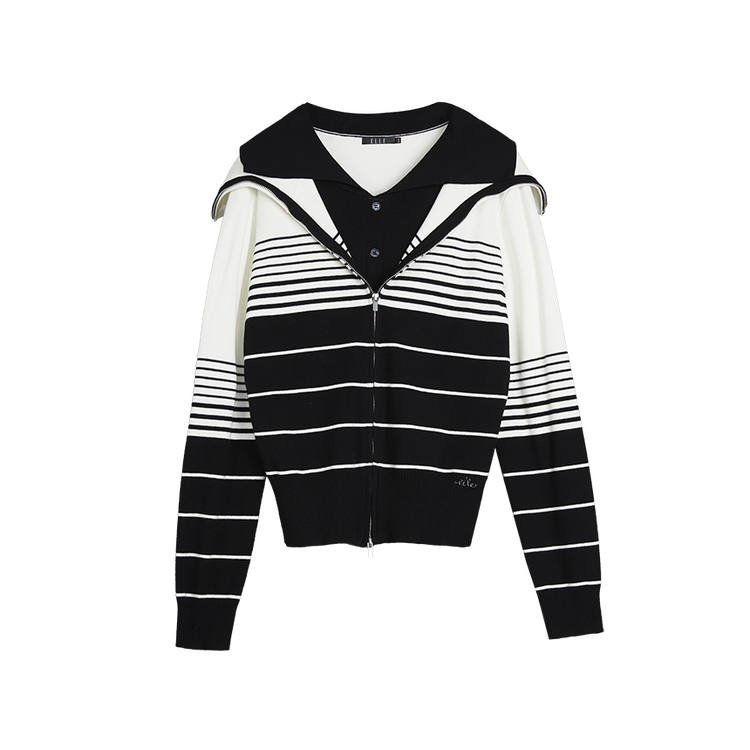 ELLE Knitwear Women's Black White