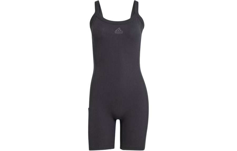 Adidas Adidas Lounge Ribbed Bodysuit Jumpsuit Women's Black