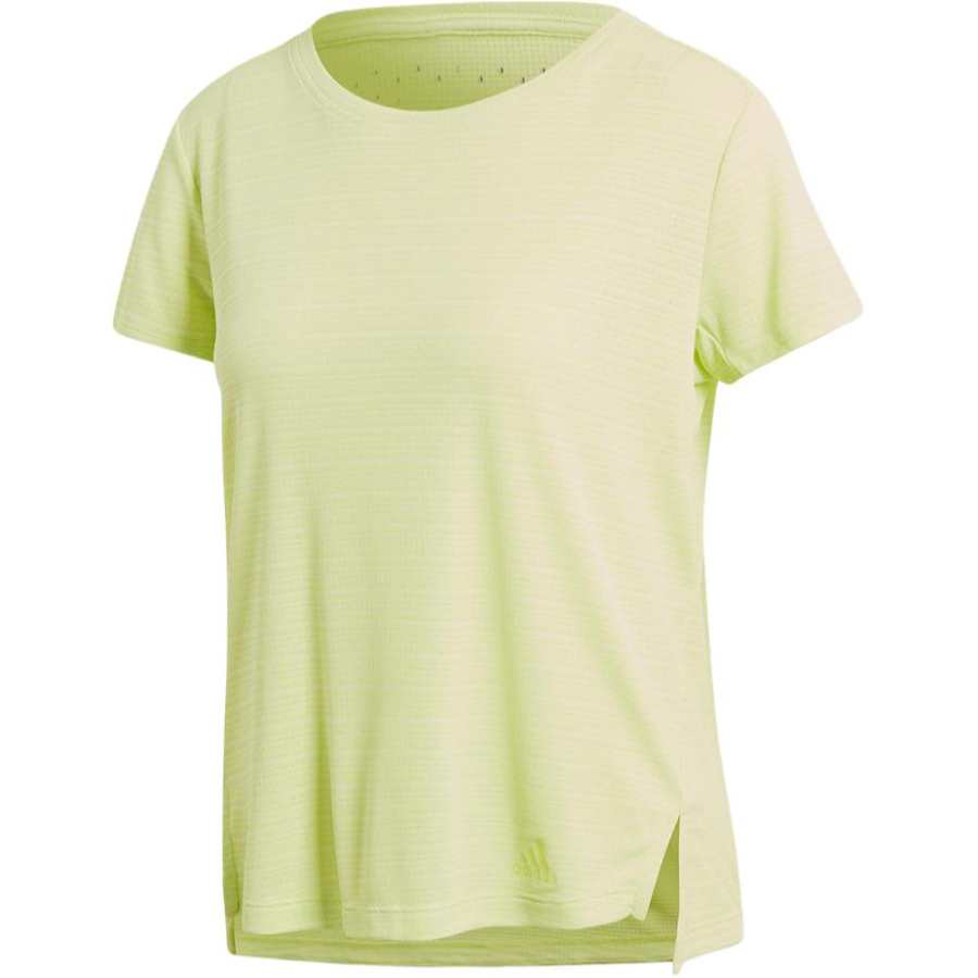 Adidas Adidas T Shirts Women's Green Crew Neck Moderate Straight Fit