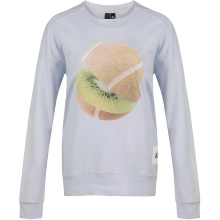 Adidas Adidas Sweatshirts Women's Blue Crew Neck Moderate