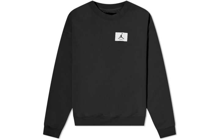 Jordan Jordan Air Jordan Sweatshirts Women's Black Crew Neck Moderate Regular