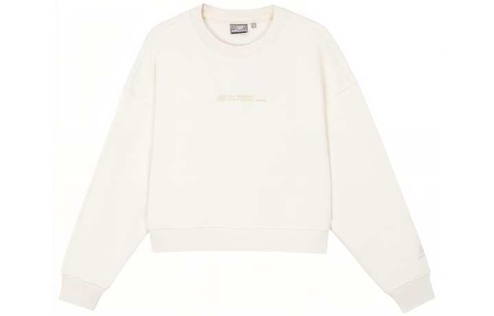 New Balance New Balance Sweatshirts Women's White Crew Neck Moderate Regular