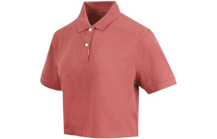 Nike Nike Polo Shirts Women's Pink Polo Collar Moderate Straight Fit