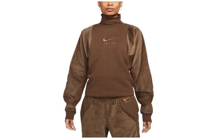 Nike Nike Sweatshirts Women's Brown Turtleneck Moderate Regular