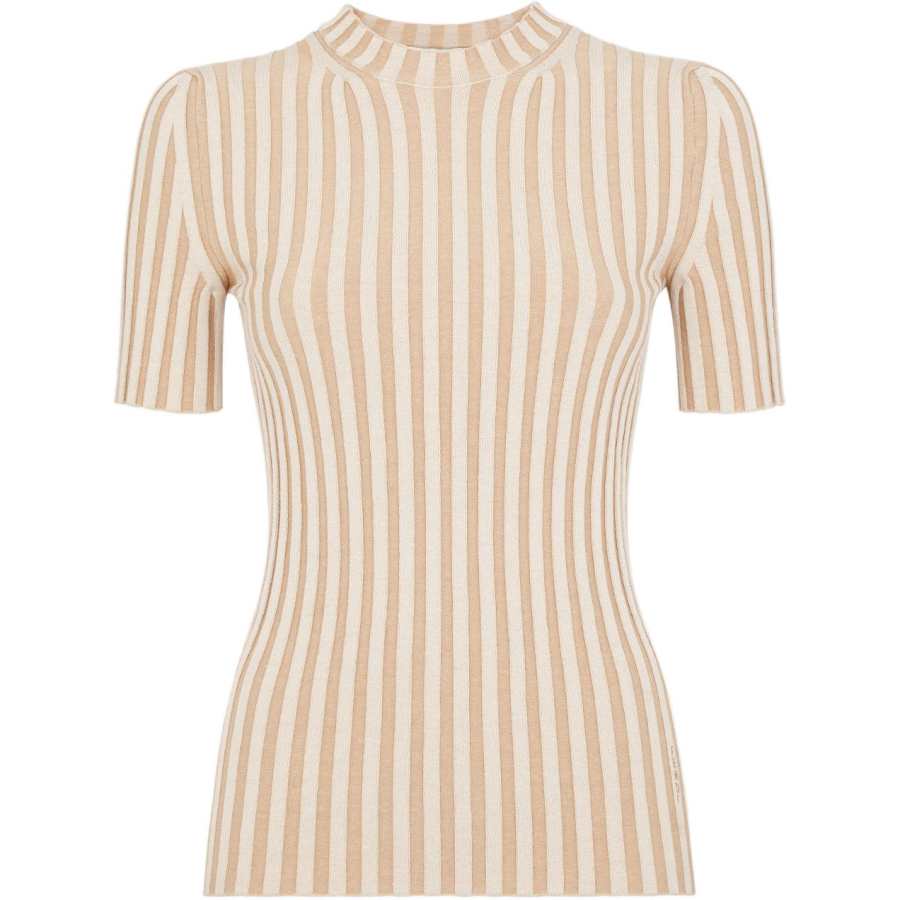 FENDI Knitwear Women's Beige Crew Neck Moderate Other