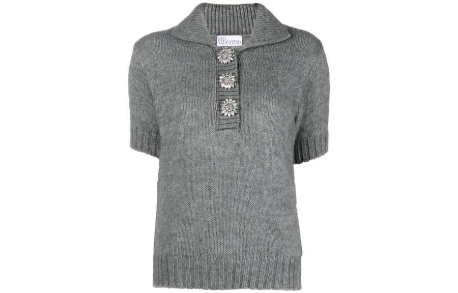 RED VALENTINO Polo Shirt Women's Gray