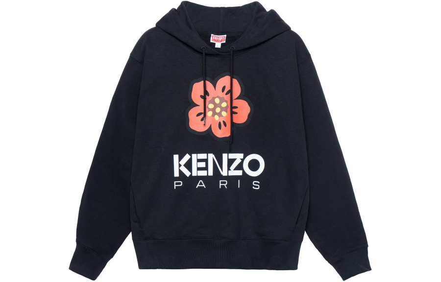 KENZO 【Previous Season】logo-print long-sleeve hoodie
