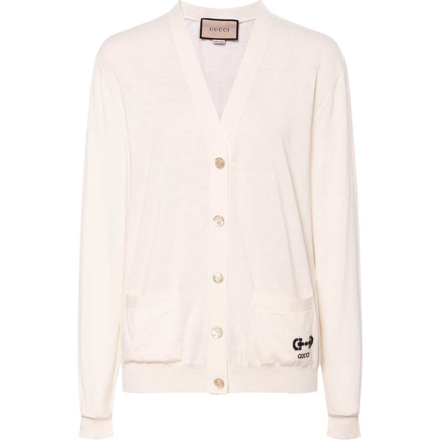 GUCCI Gg Intarsia Knit Cardigan
