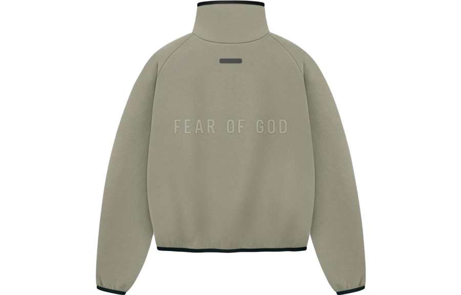 Fear Of God Athletics Women's Suede Fleece Track Jacket Clay