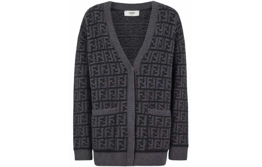 FENDI Fendi 2000s FF-monogram cashmere top