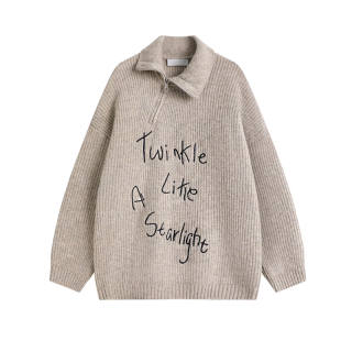 JUFU Knitwear Women's Lapel Moderate