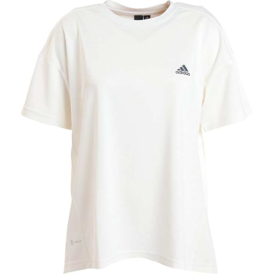 Adidas Adidas T Shirts Women's White Crew Neck Moderate Straight Fit