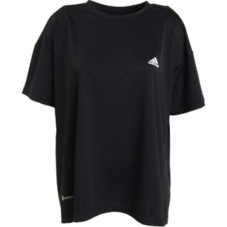Adidas Adidas T Shirts Women's Black Crew Neck Moderate Straight Fit