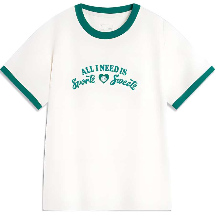 Li-Ning Li Ning Sports Life Collection T Shirt Women's Ivory