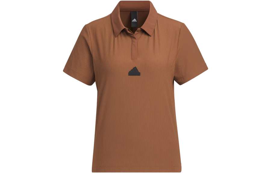 Adidas Adidas Polo Shirts Women's Brown Polo Collar Moderate Other
