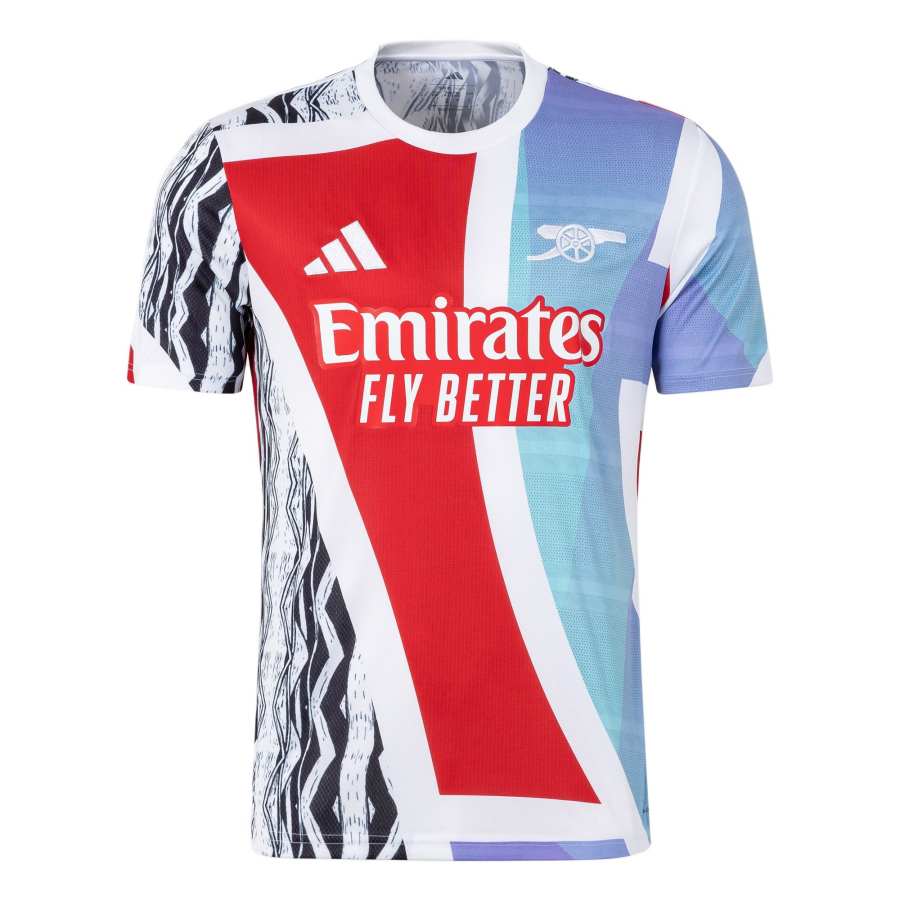 Adidas Adidas Arsenal AFC PRESHI Soccer Jersey Men's Light Scarlet/White/Black/Sea Blue
