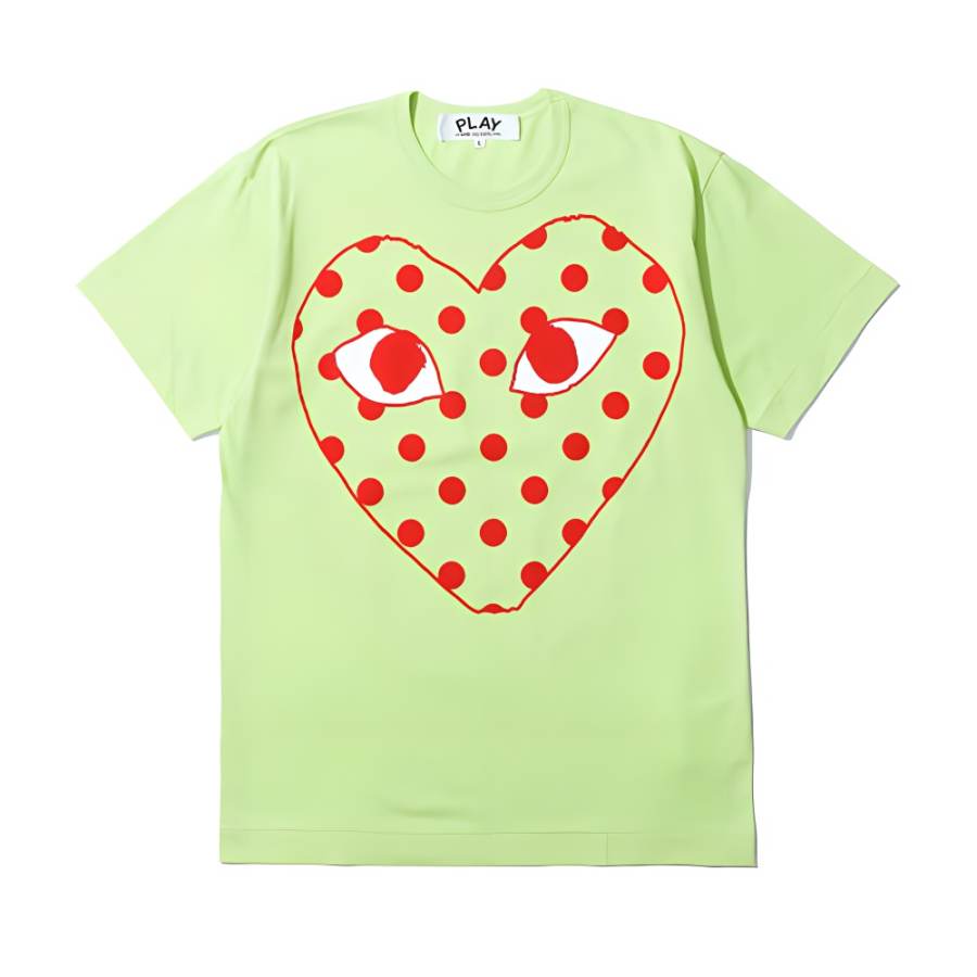 CDG Play SS25 T Shirt Men's Green